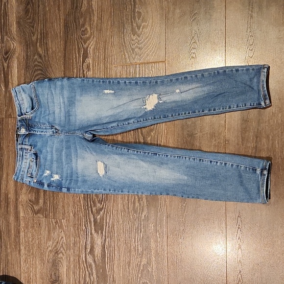 Judy Blue Denim - ❤️ JUDY BLUE HIGH RISE DISTRESSED SKINNY RAINBOW STITCH POCKET JEANS, 8/9 (29)